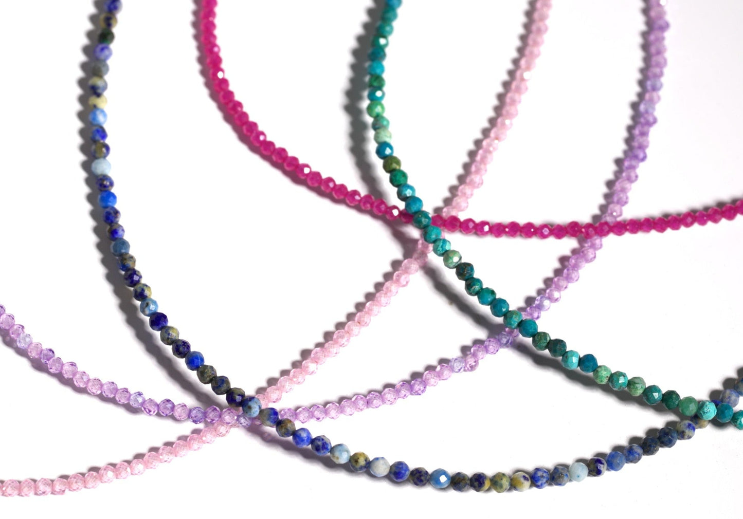 Micro Ruby Gemstone Chain