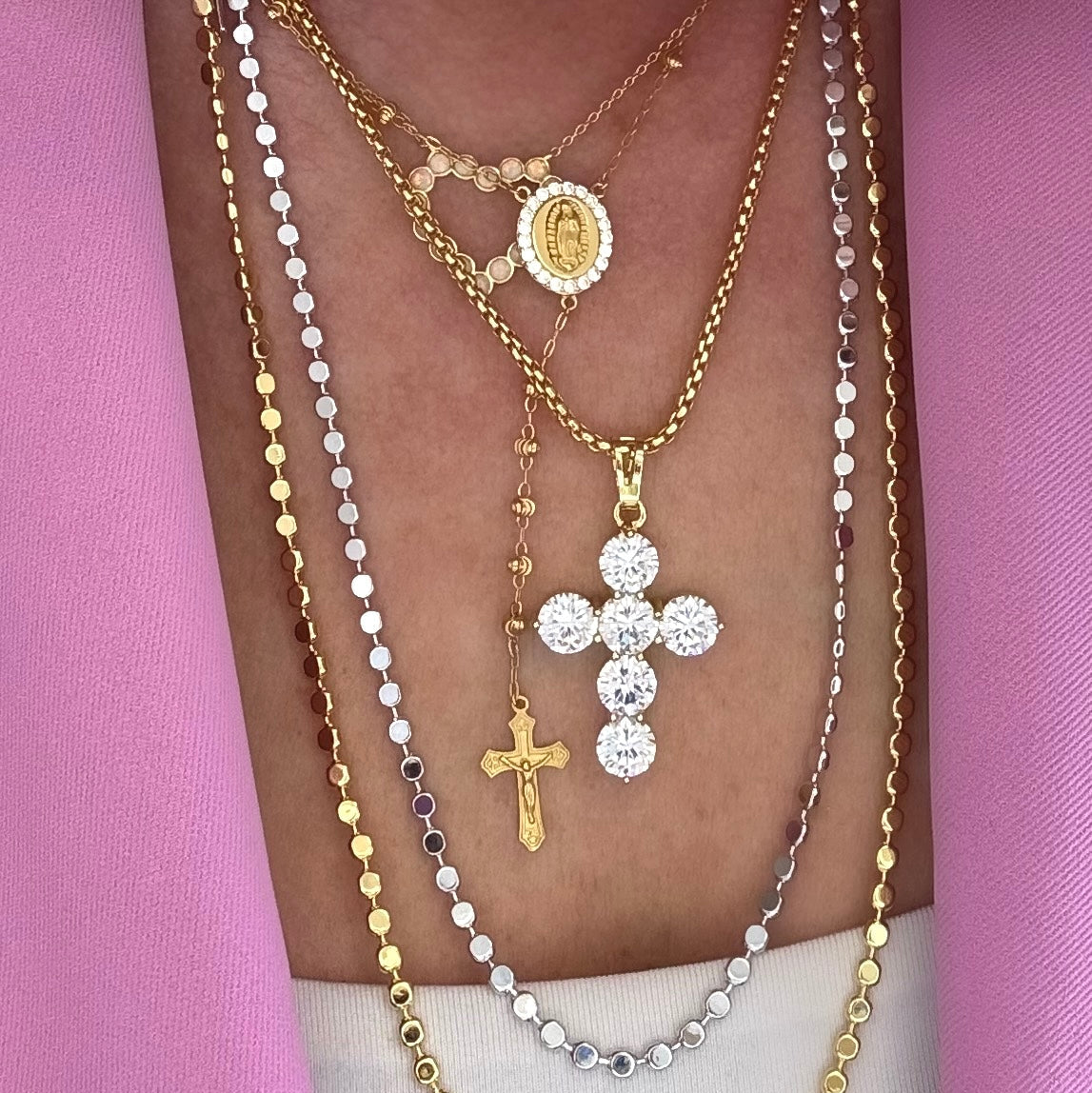 Bling Cross Necklace
