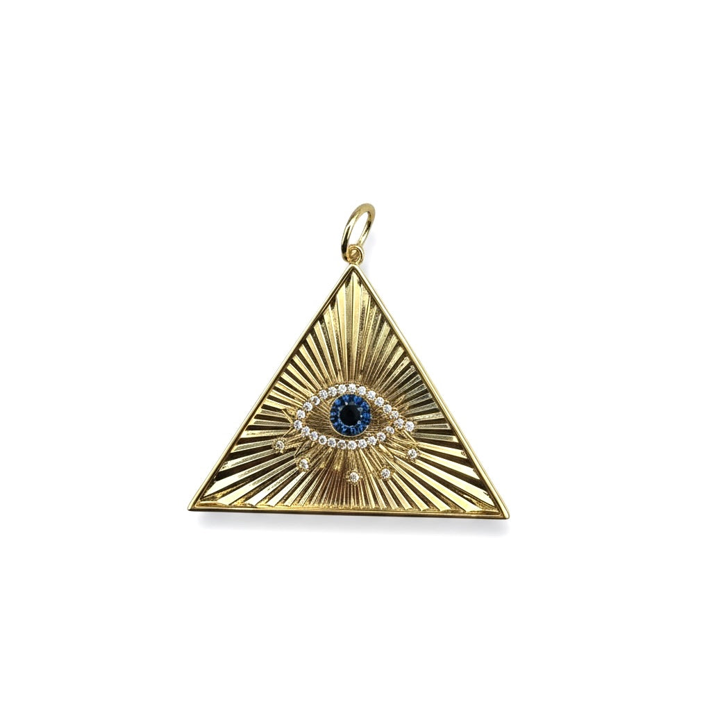 Evil Eye Pyramid Charm
