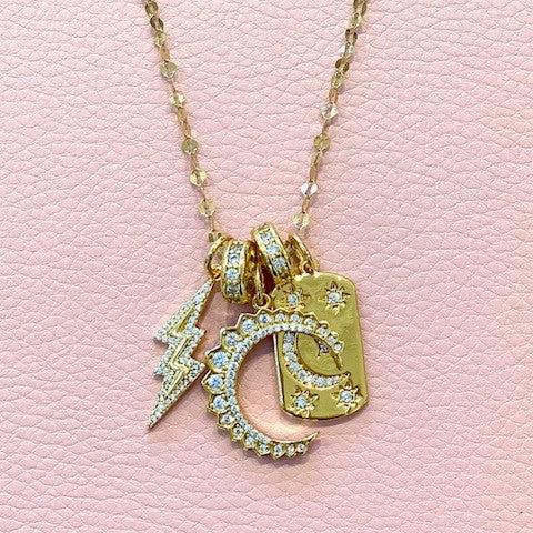 Moon and Stars Charm