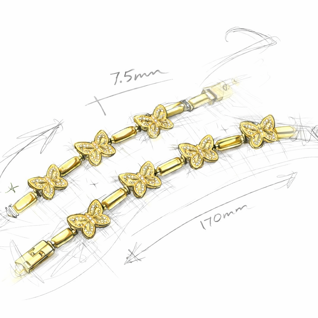 Butterfly Tennis Bracelet