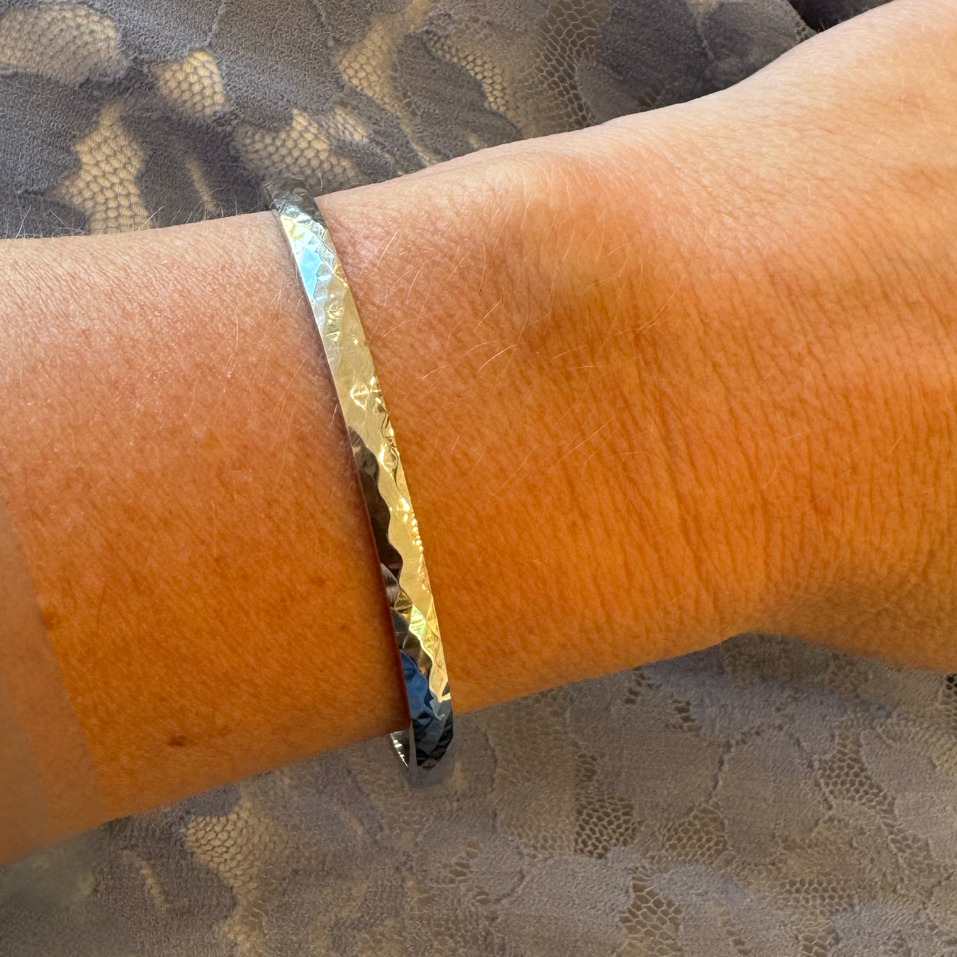 Textured Hinge Bangle