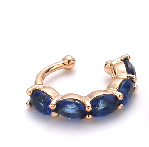 Sapphire Crystal Ear Cuff