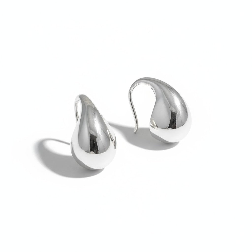 Teardrop Sterling Silver Earrings