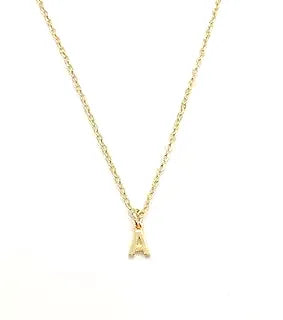 Tiny Initial Necklace
