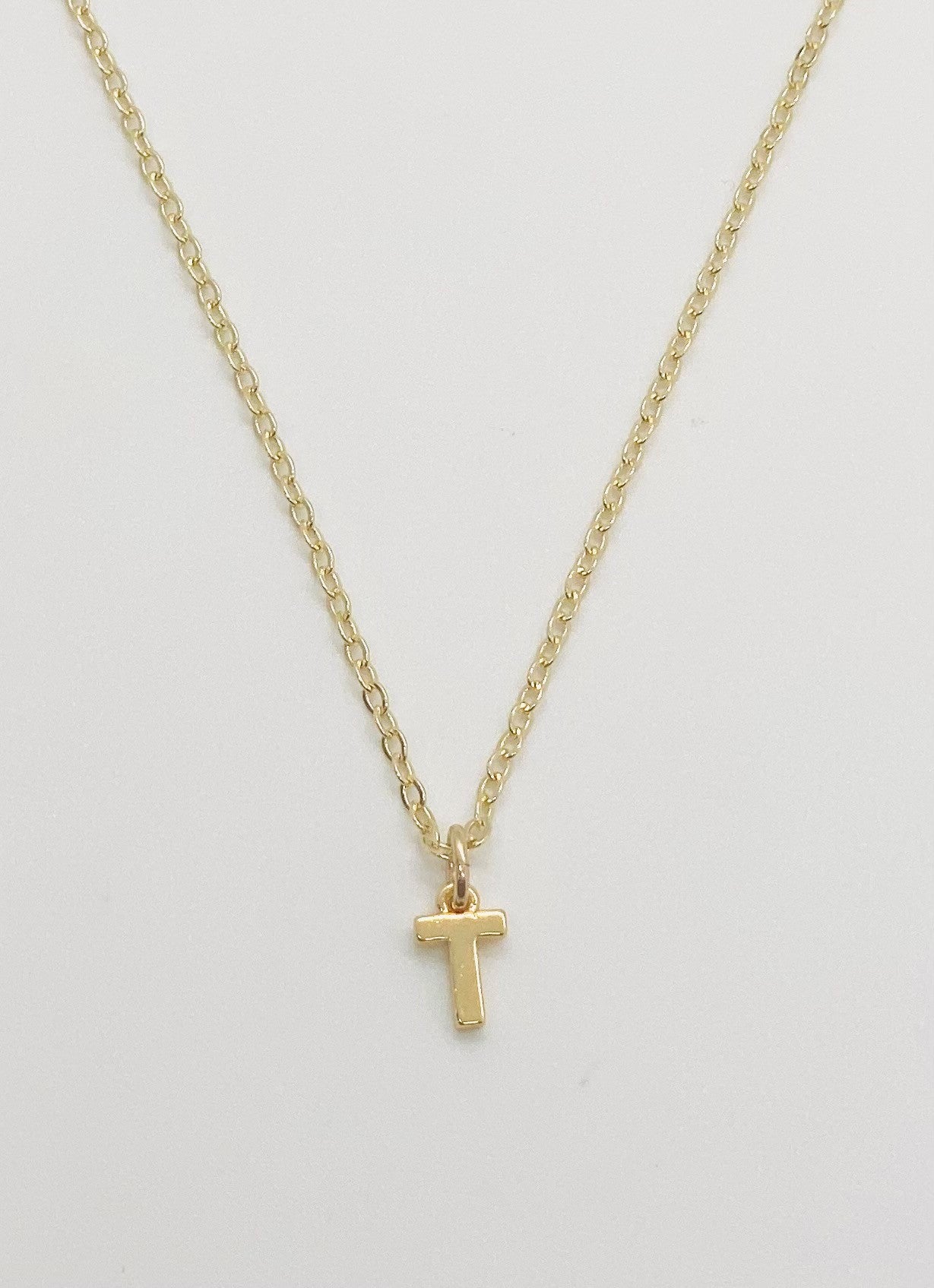 Tiny Initial Necklace