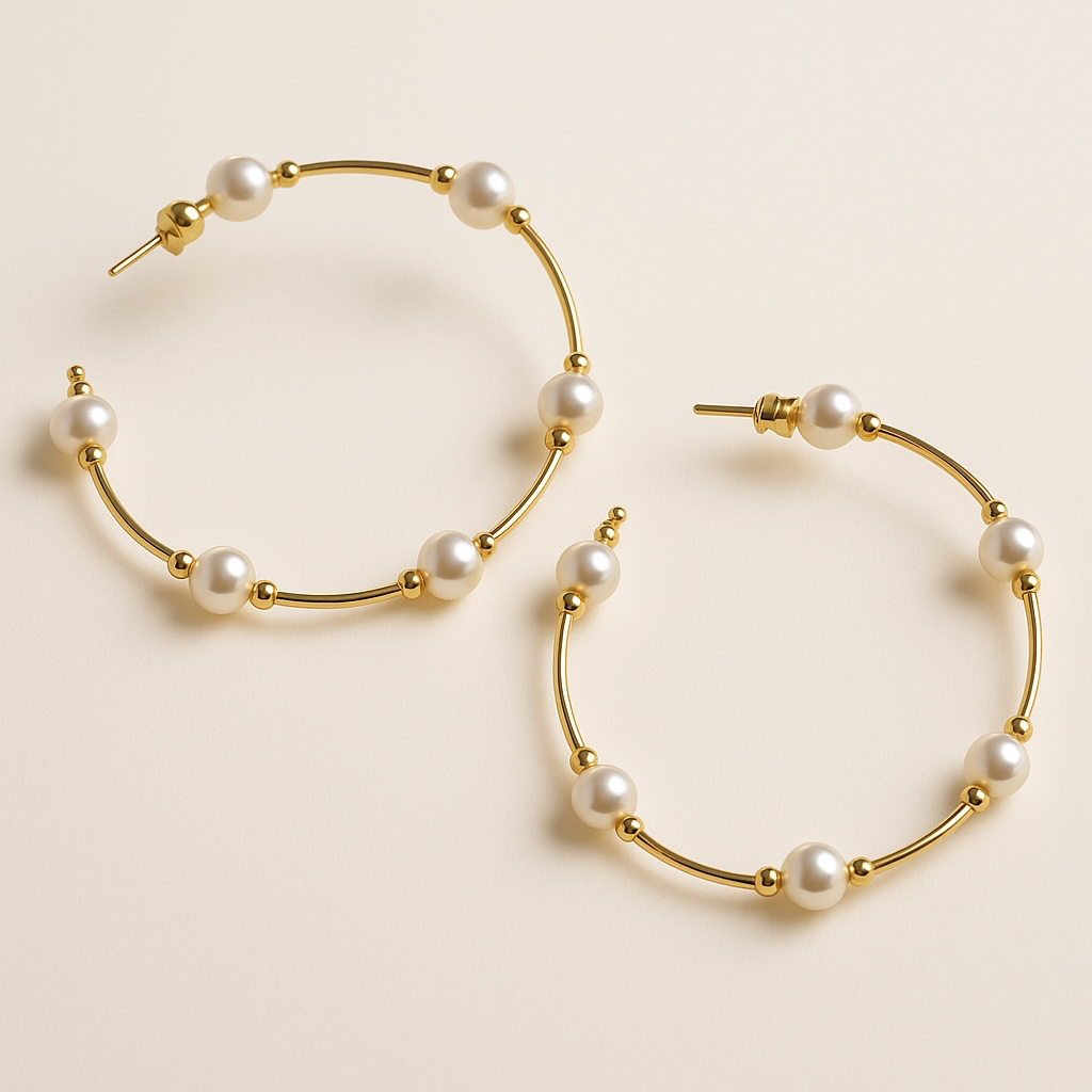 Pearl Hoops
