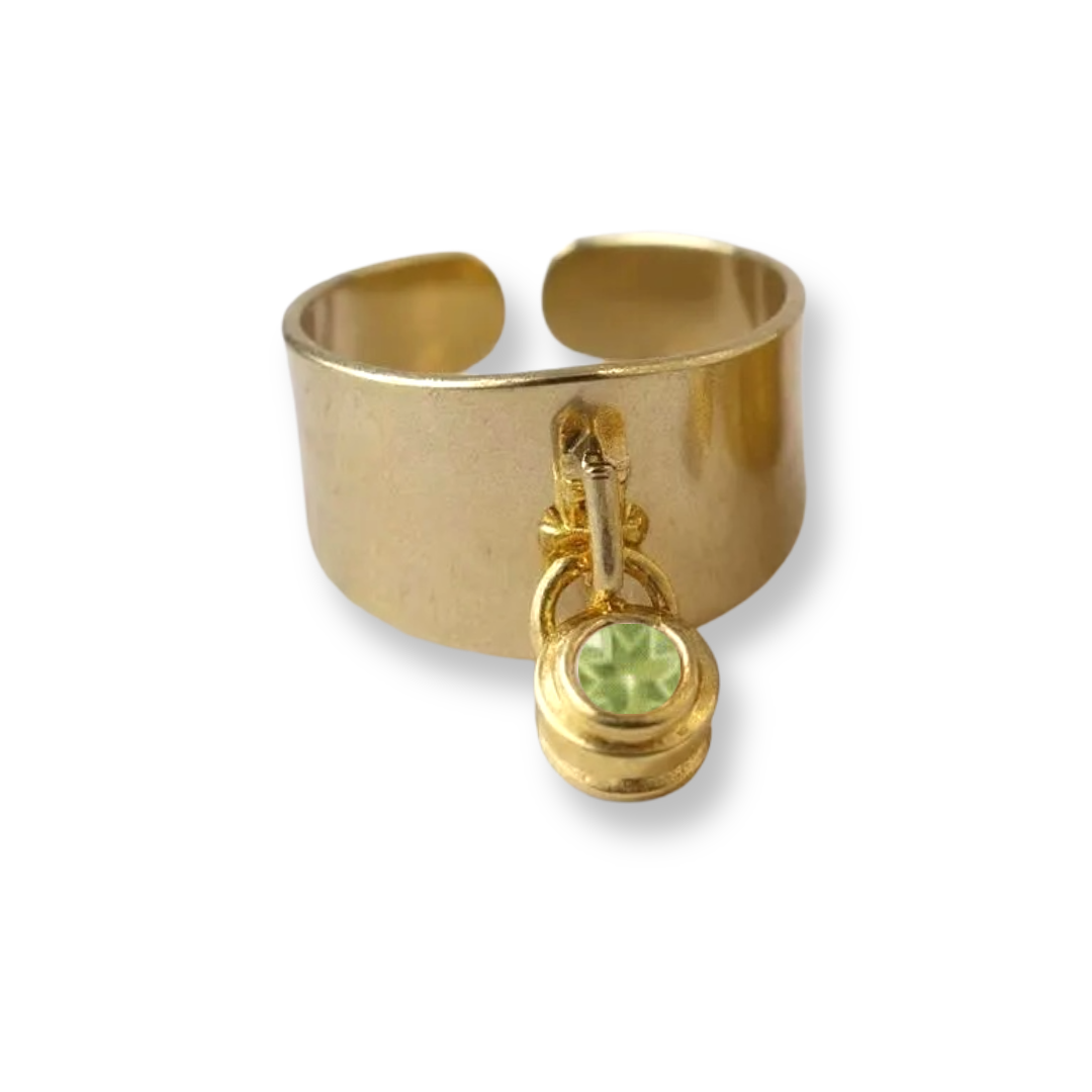 Birthstone Charm Ring