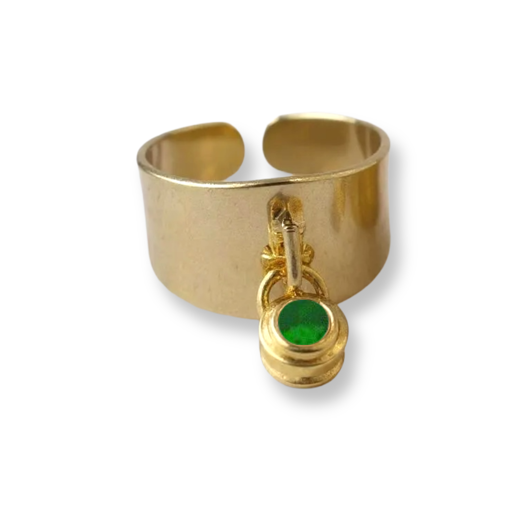 Birthstone Charm Ring