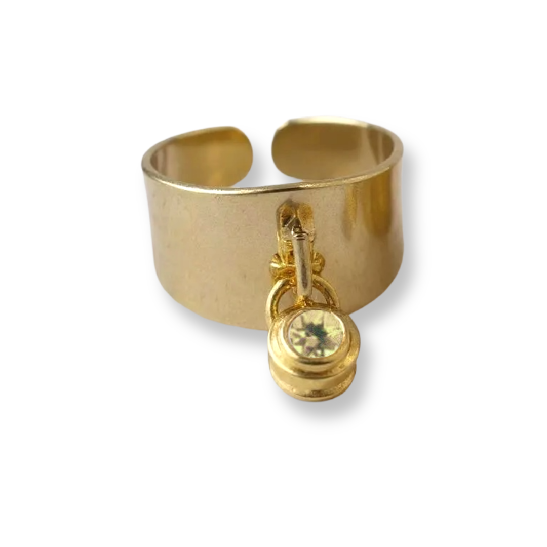Birthstone Charm Ring