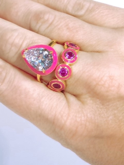 Visel Macaron Candy Diamond Ring- Stone - Shop viseljewelry General Rings -  Pinkoi