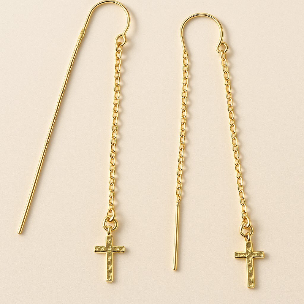 Cross Threader Earrings