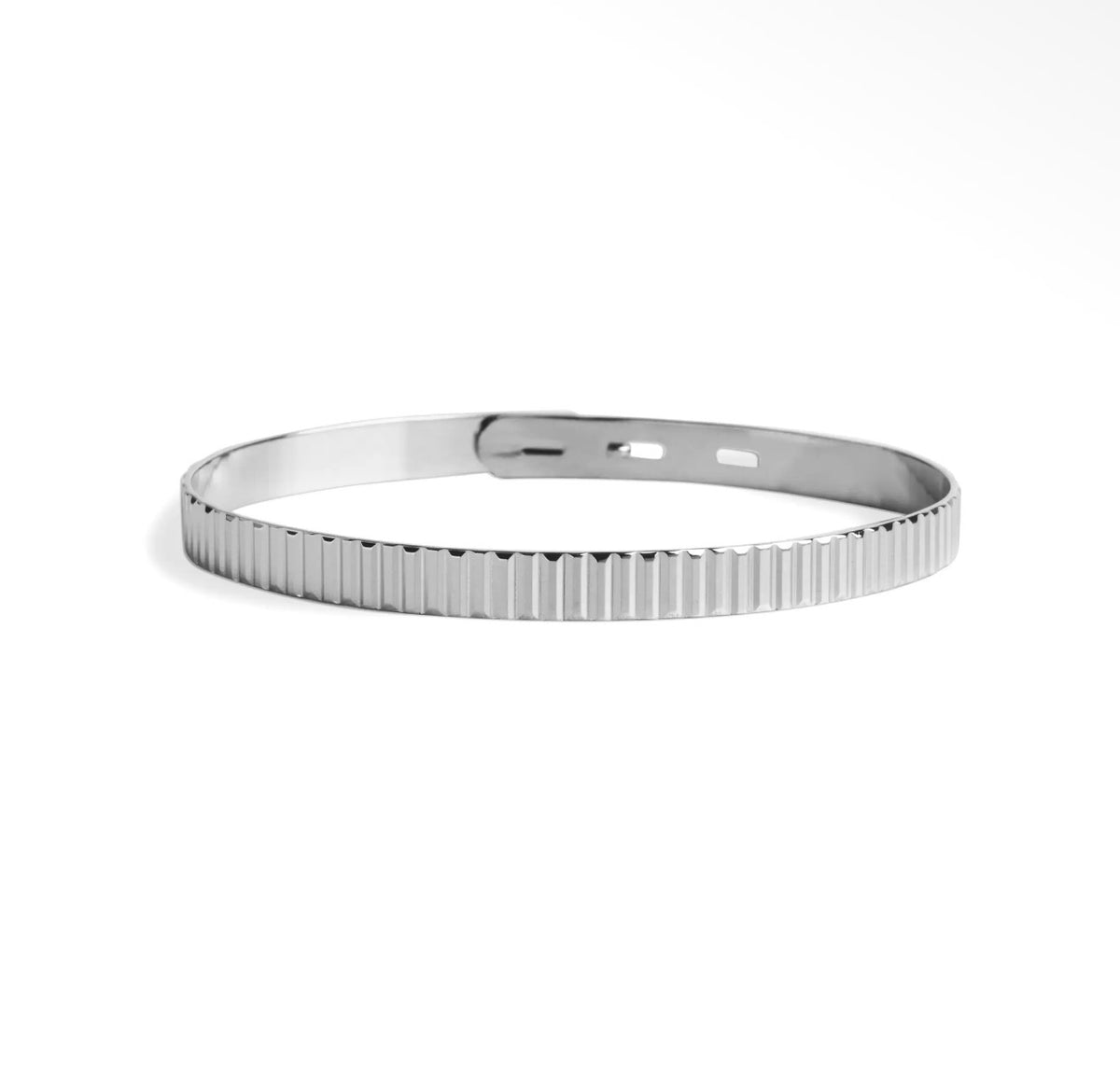 Fluted Ribbon Cuff Bracelet