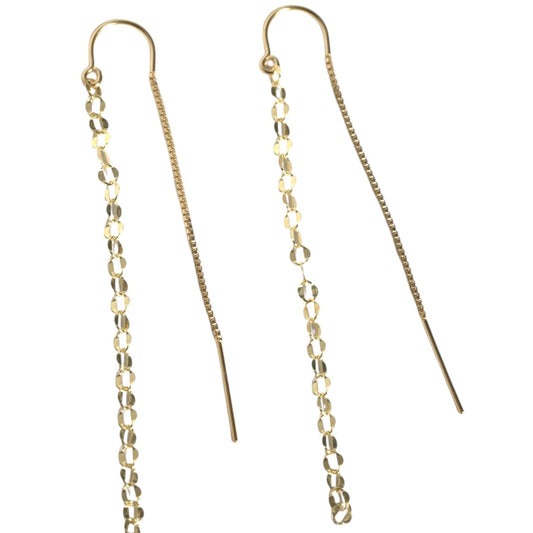 Shimmer Chain Threader Earrings