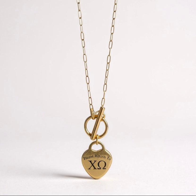 “Please Return To” Sorority Necklace