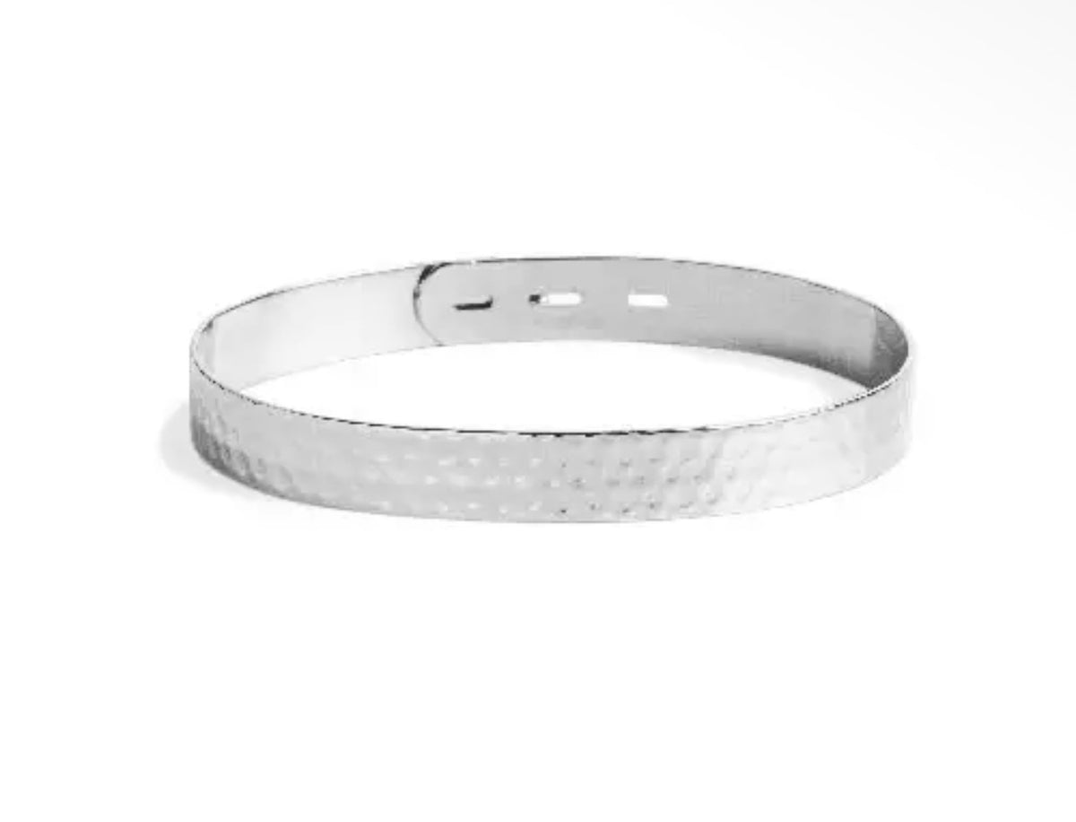 Hammered Ribbon Cuff Bracelet