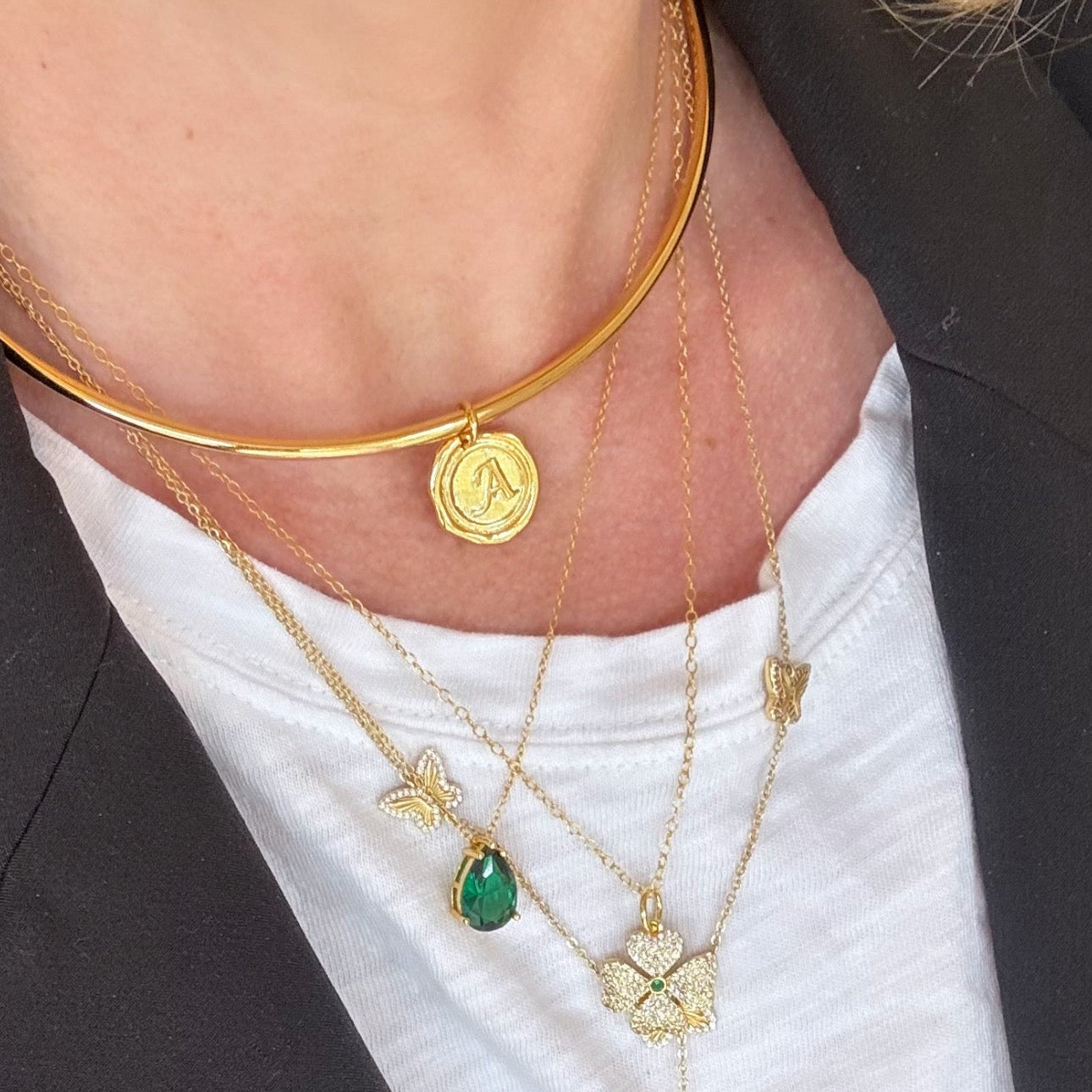 Heirloom Initial Neck Cuff