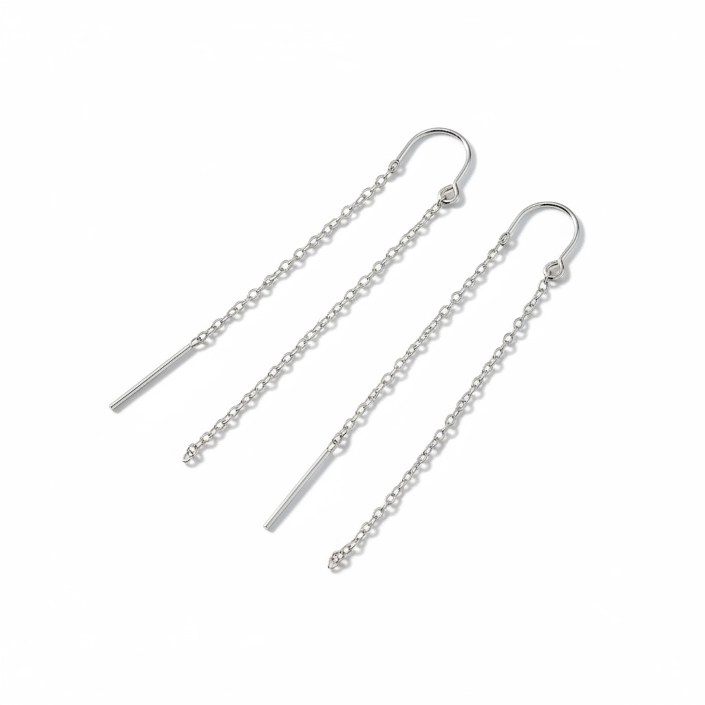 Cable Chain Threader Earrings