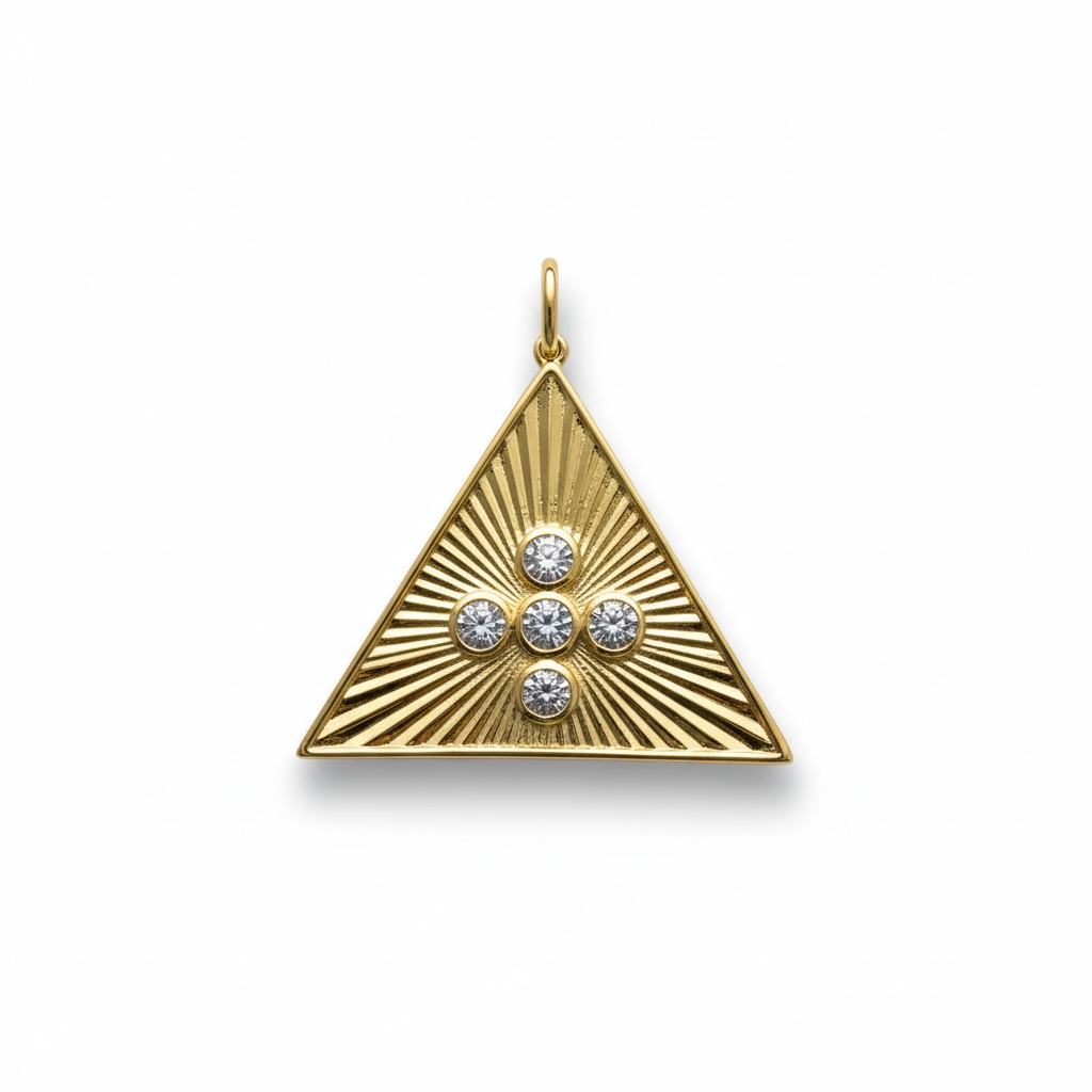 High Society Cross Pyramid Charm