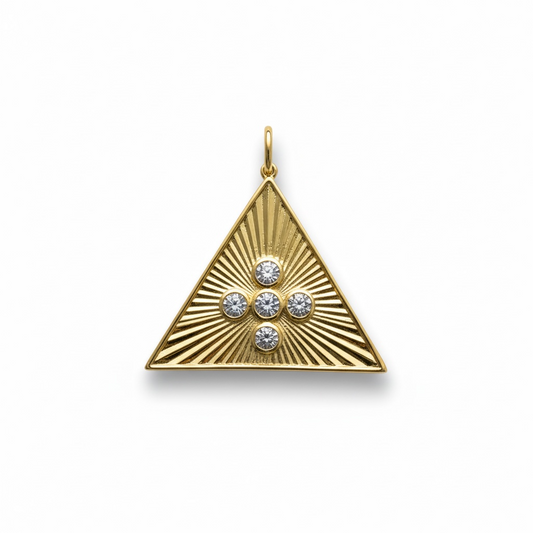 High Society Cross Pyramid Charm