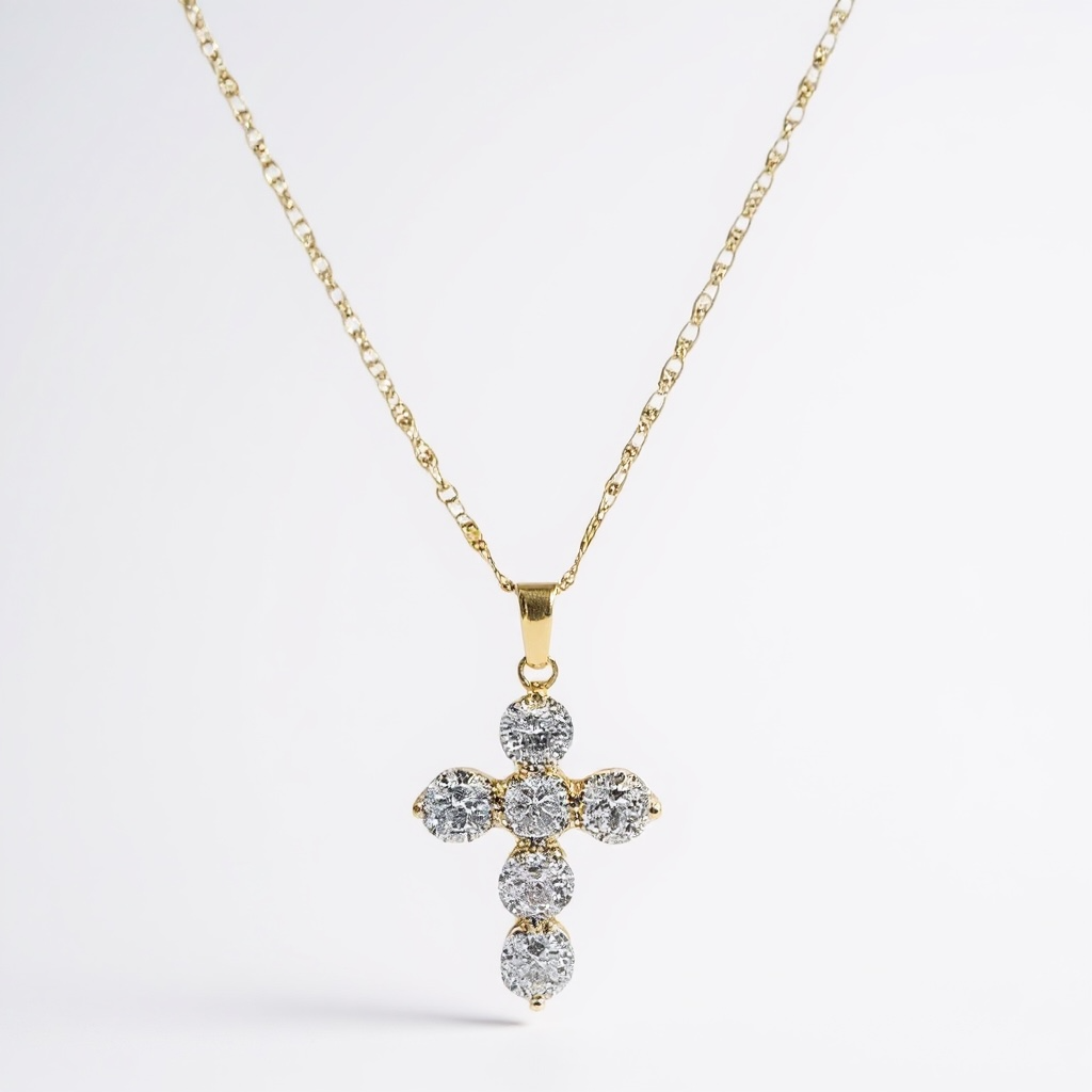 Bling Cross Necklace