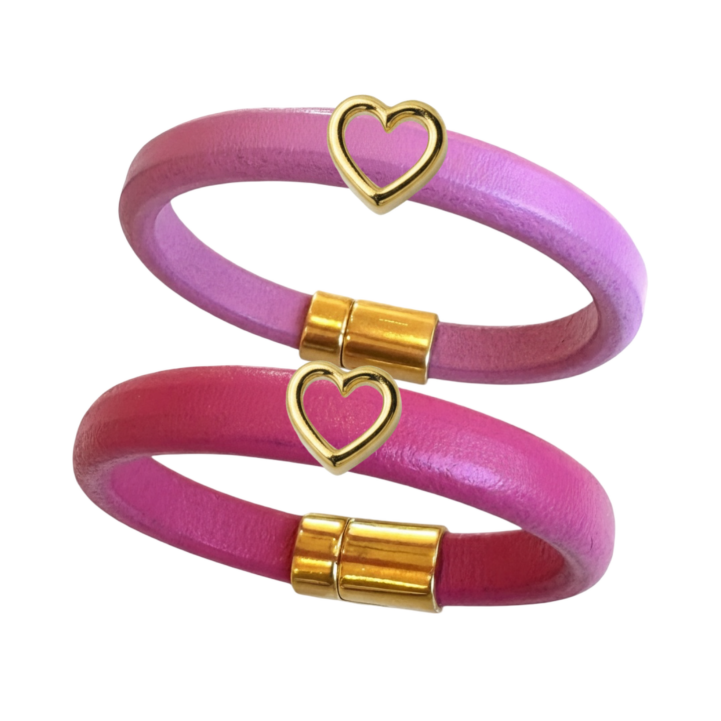 Leather Heart Bracelet