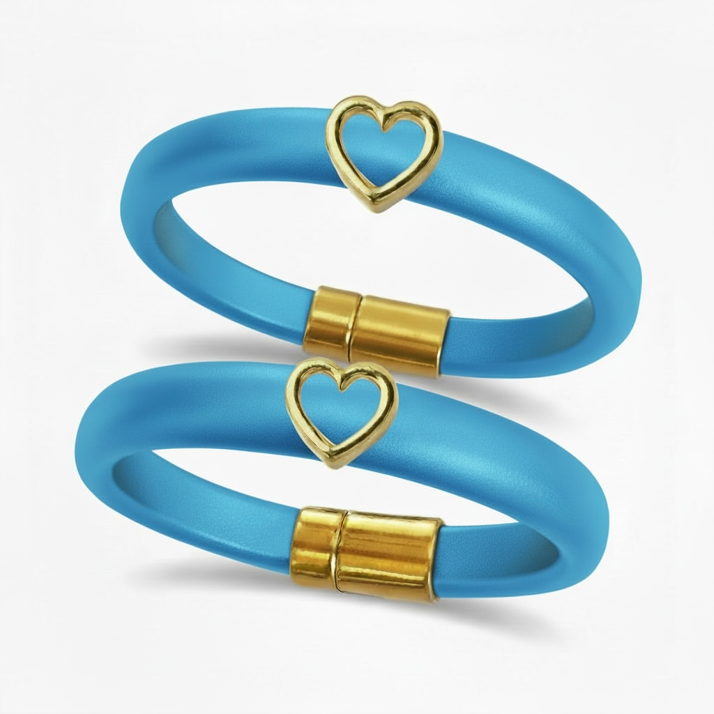 Leather Heart Bracelet