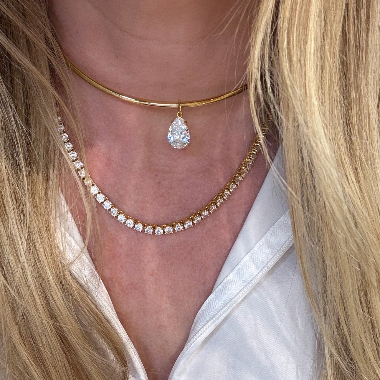 Diamond Neck Cuff