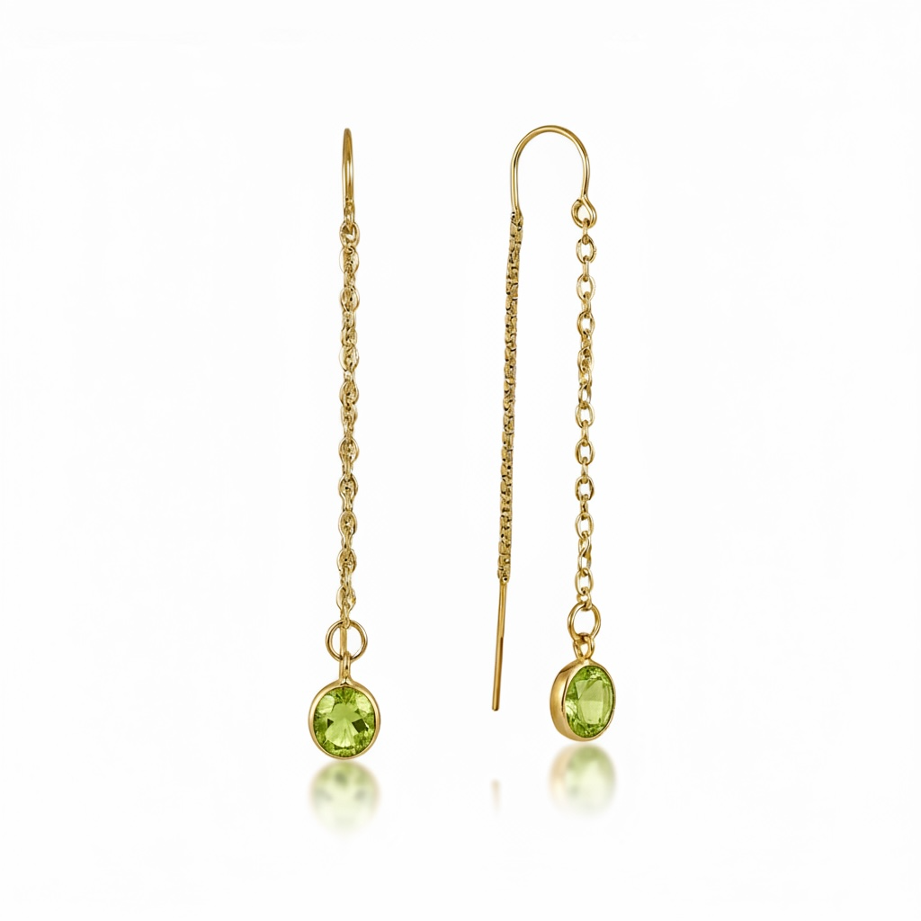 Gemstone Threader Earrings