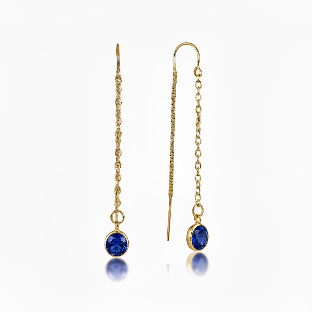 Gemstone Threader Earrings