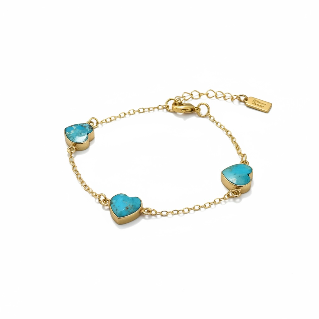 Turquoise Heart Bracelet