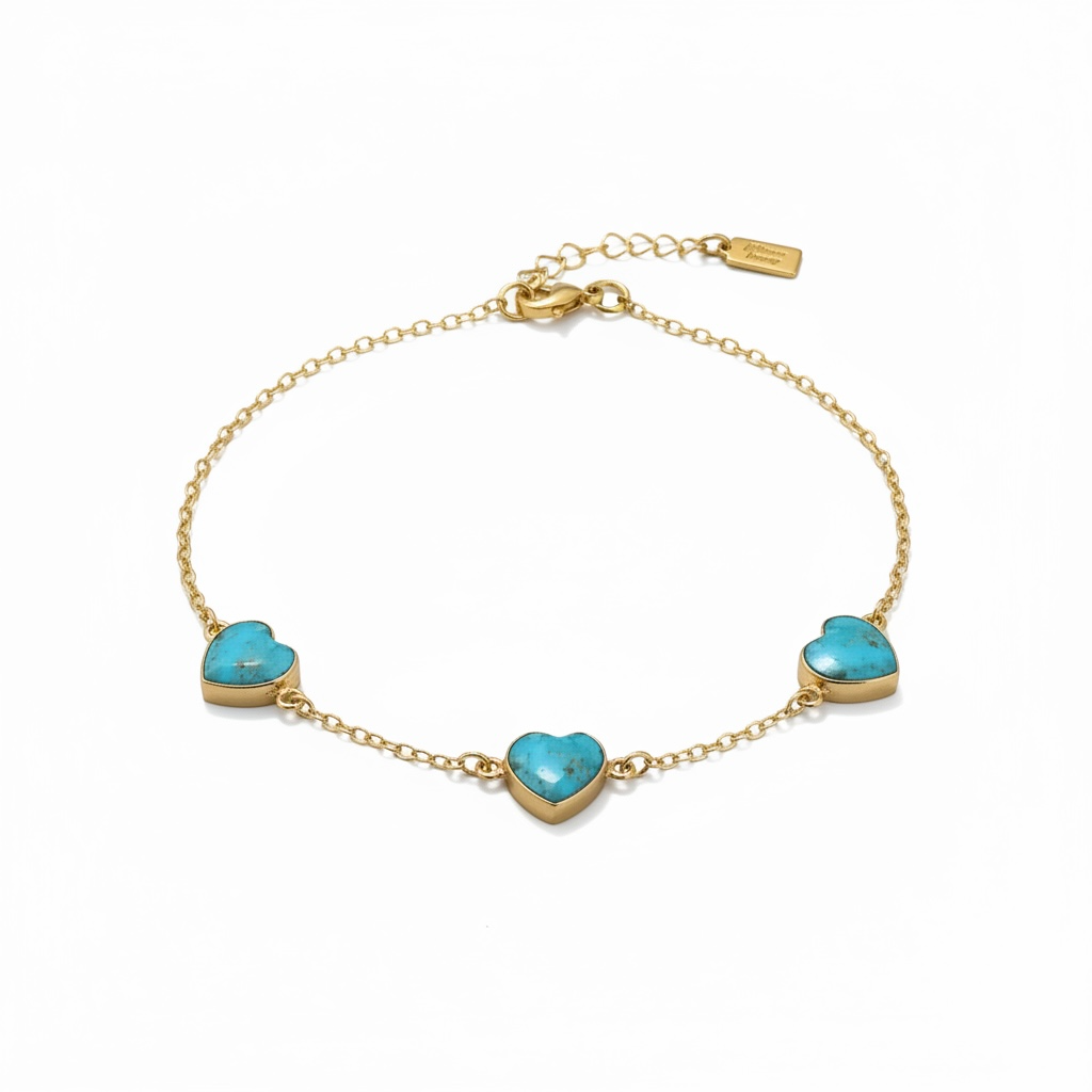 Turquoise Heart Chain