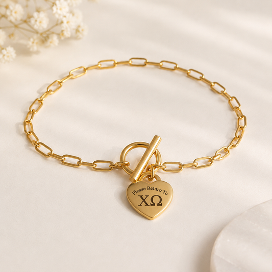 “Please Return To” Sorority Bracelet