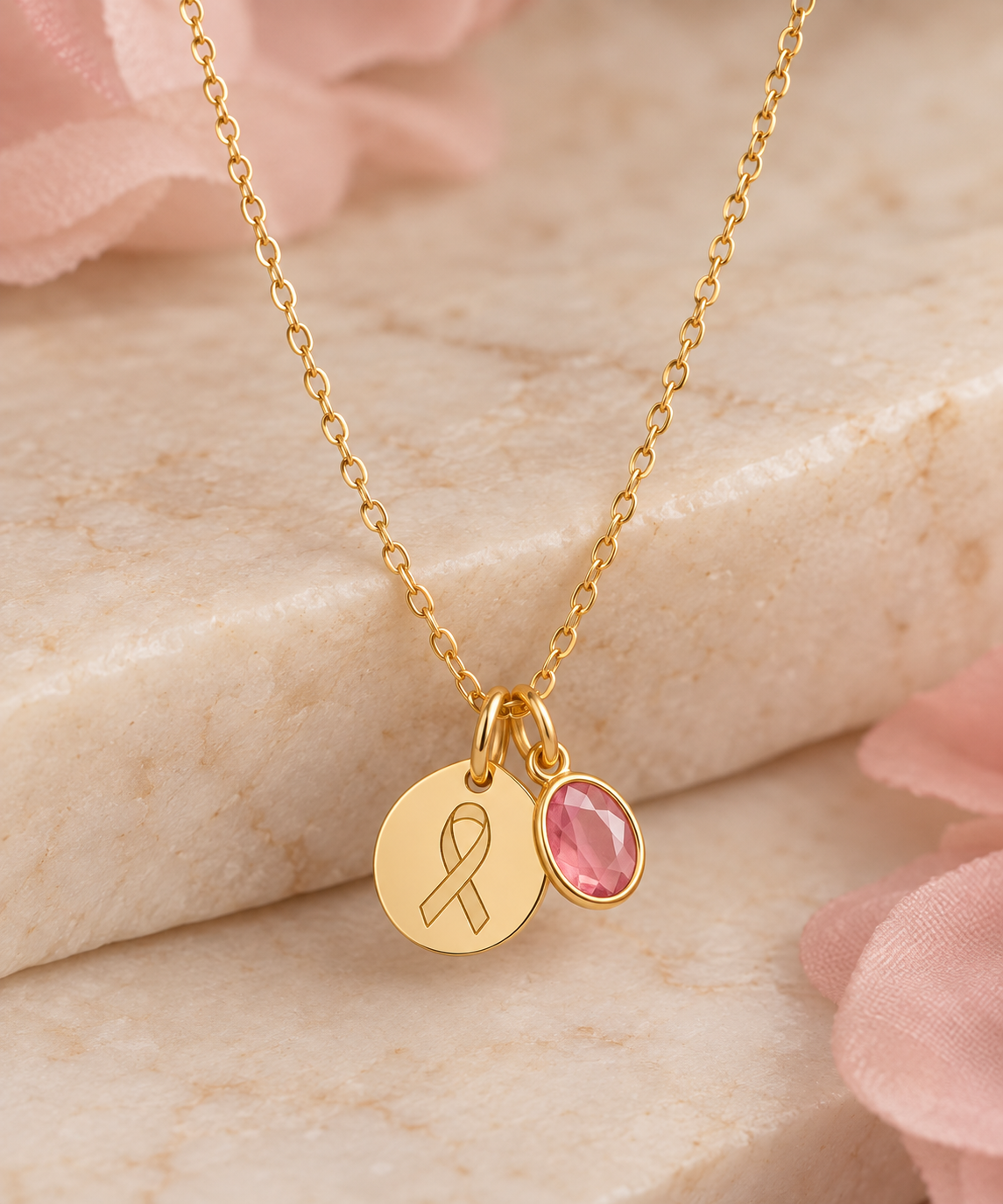 Breast Cancer Awareness Necklace