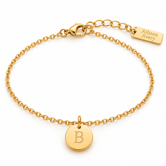 Engravable Initial Bracelet