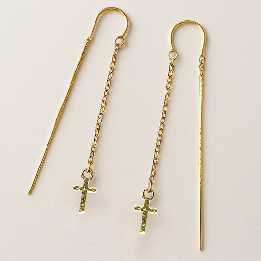 Cross Threader Earrings