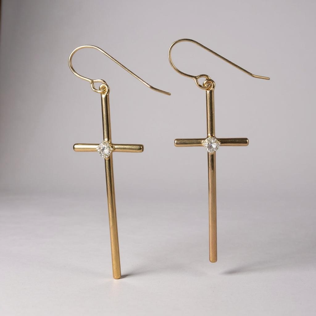 Latin Cross Earrings