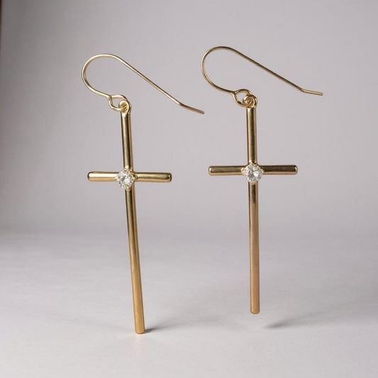 Latin Cross Earrings