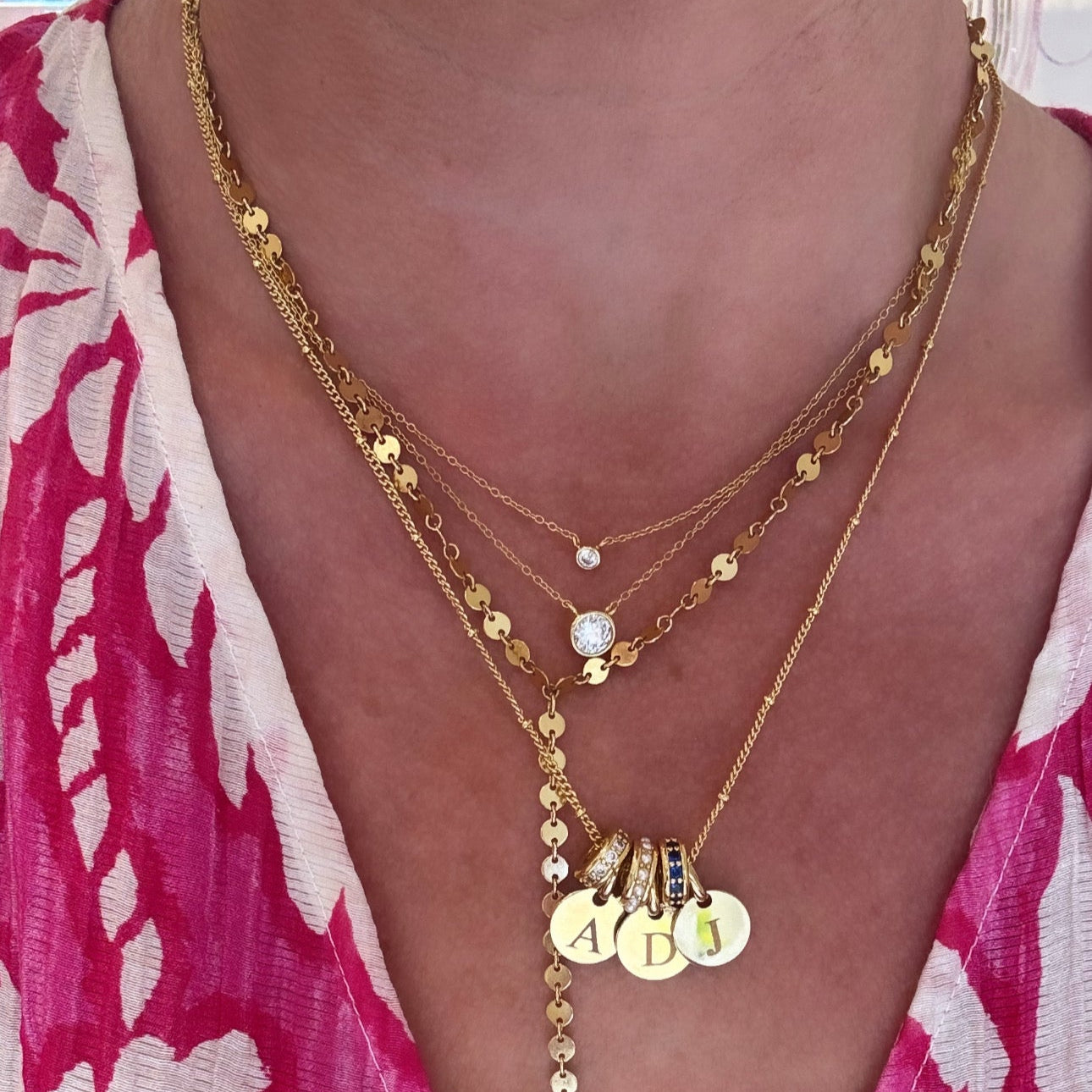 Engravable Trio Necklace