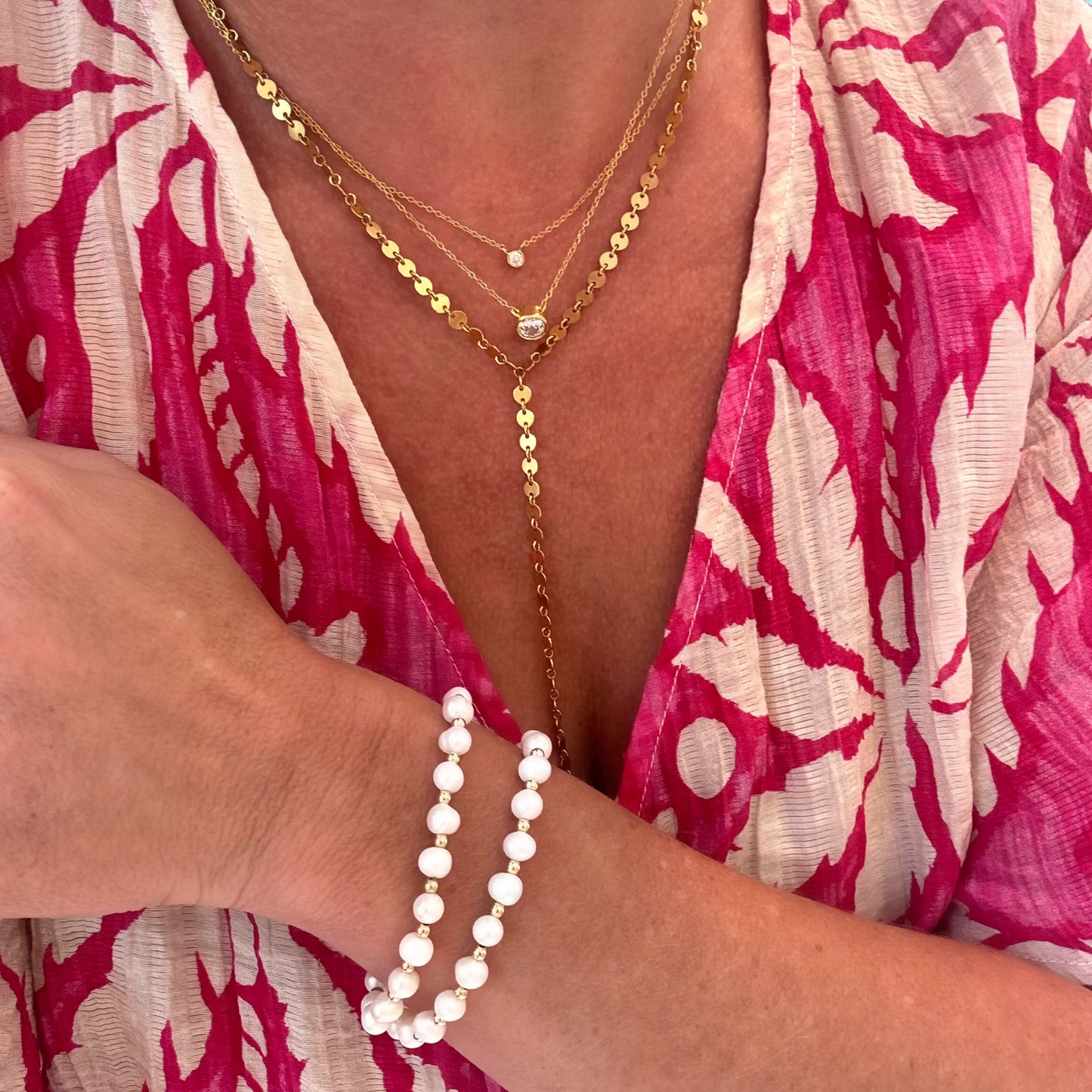 FW Pearl Beaded Bracelet