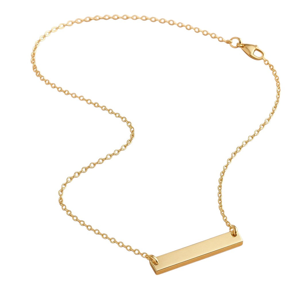 Engravable Bar Necklace