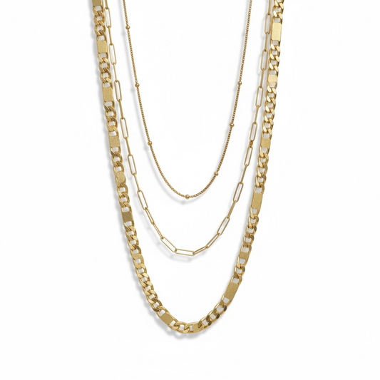 Gold Filled Chain Stack