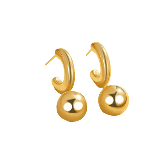XL Ball Hoop Earrings