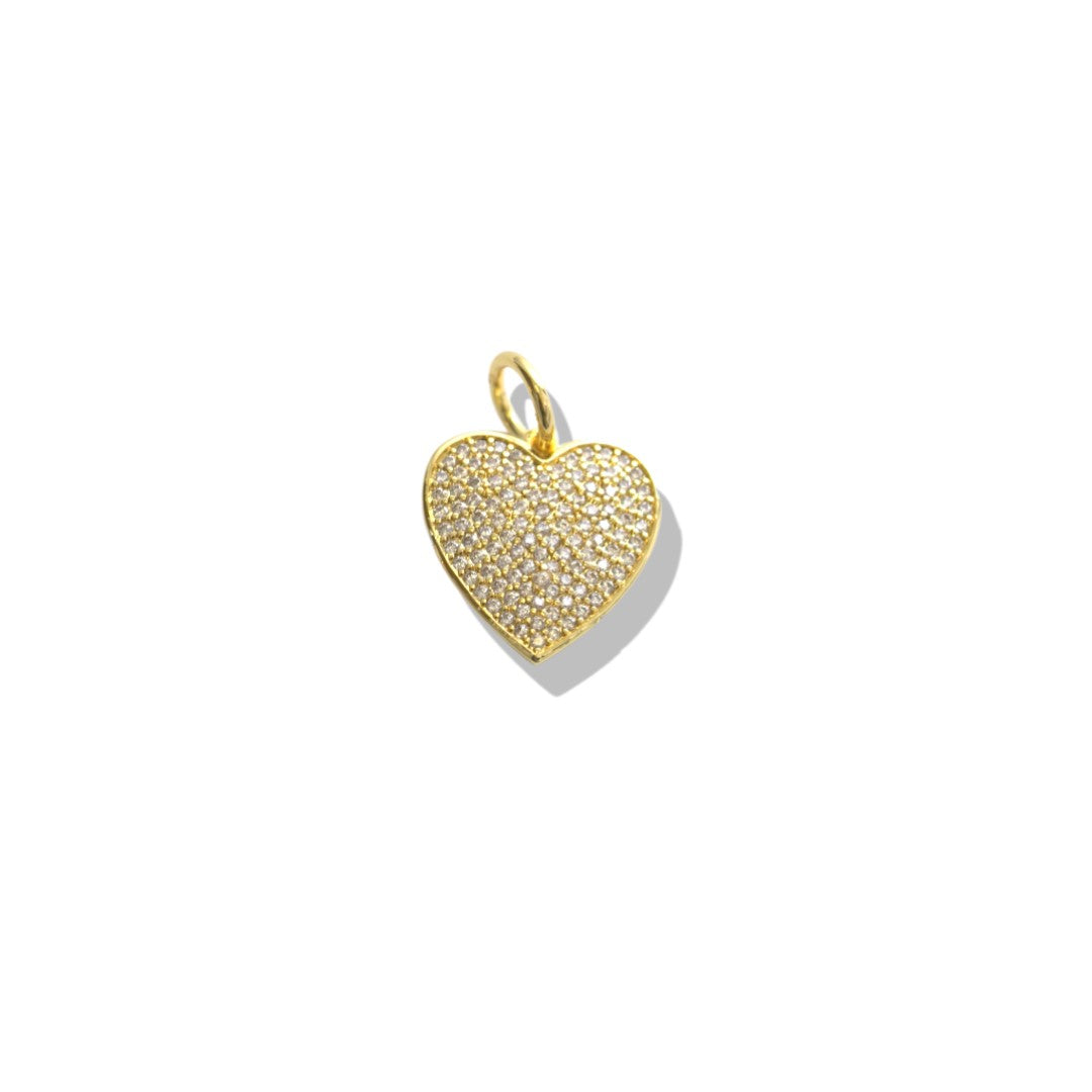 Pave Heart Charm