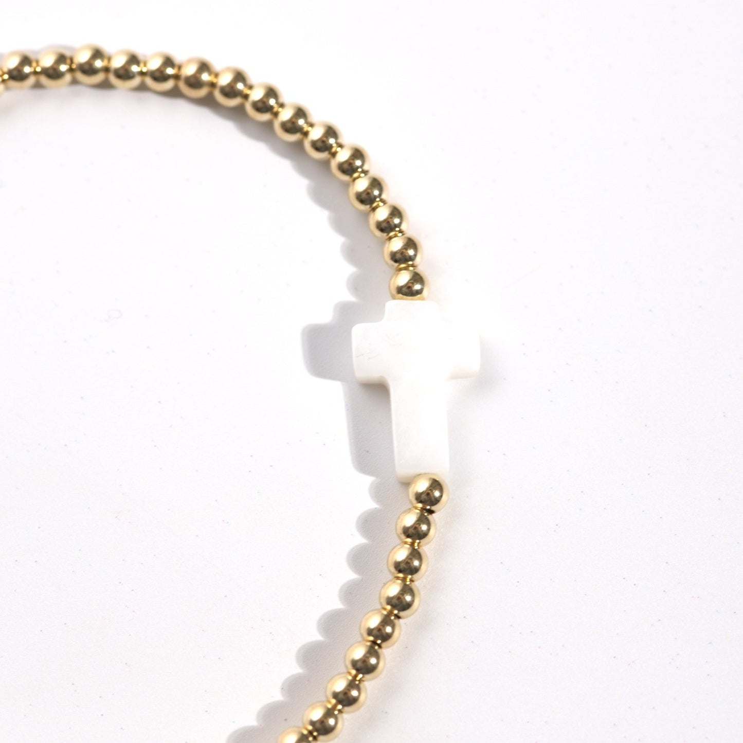 Pearl Cross Bracelet