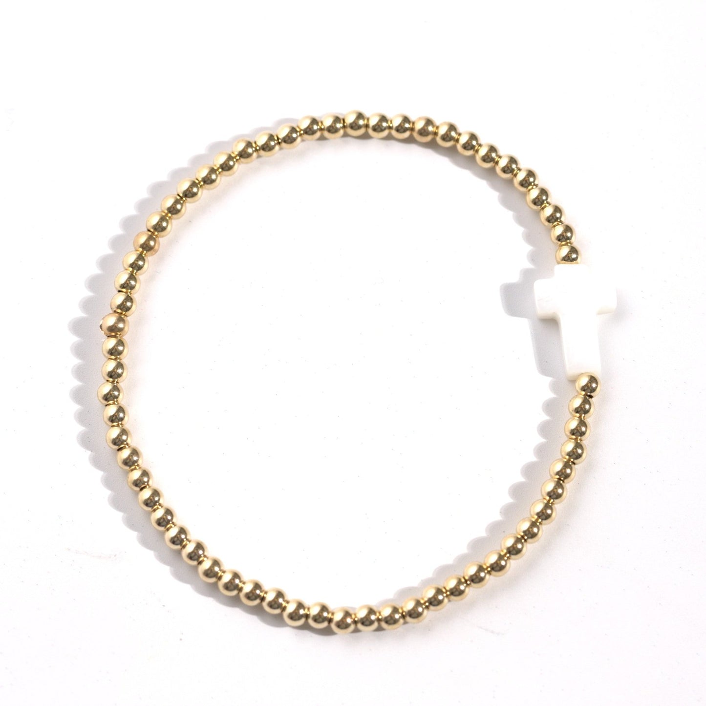 Pearl Cross Bracelet