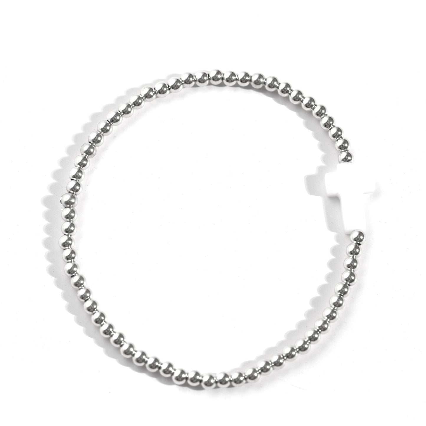 Pearl Cross Bracelet