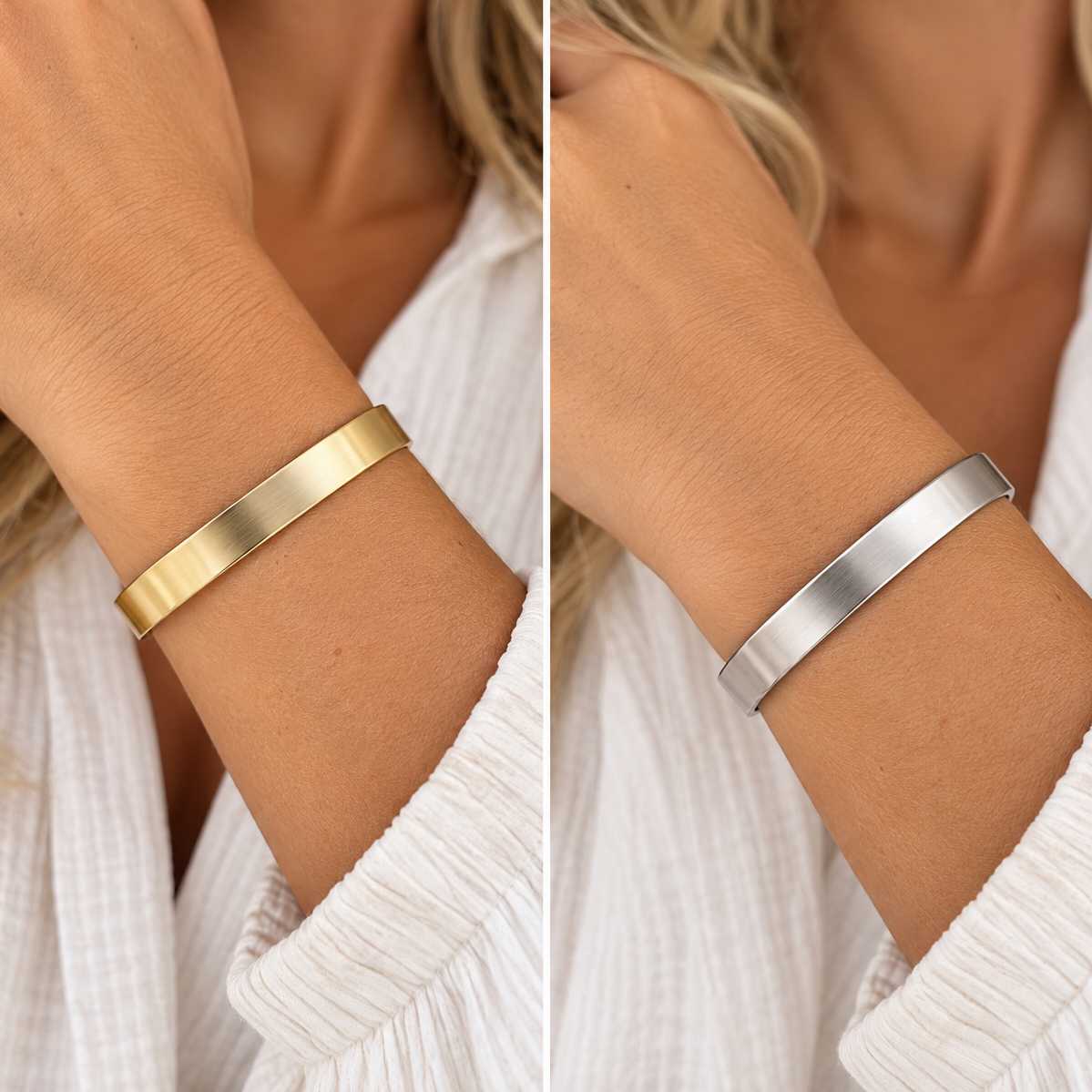 Smooth Ribbon Cuff Bracelet