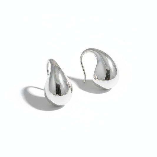 Teardrop Sterling Silver Earrings