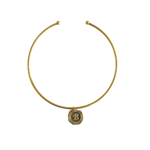 Heirloom Initial Neck Cuff
